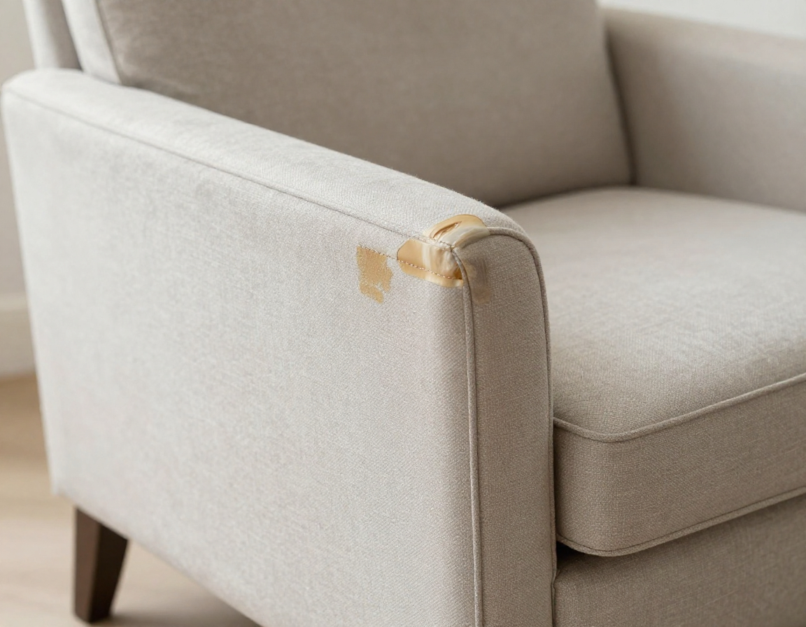 Restored wooden garden furniture set